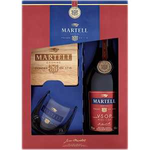 Martell VSOP Koniak 0,7L 40% + szklanka i podstawka