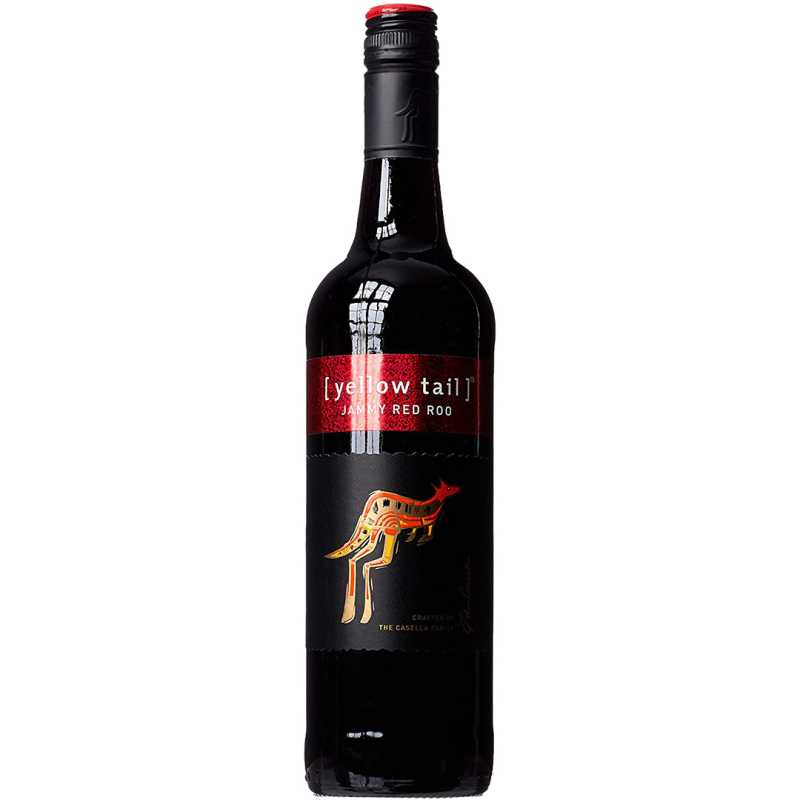 Yellow Tail Red Roo Czerwone Półsłodkie Wino 0,75L 12% 2.jpg