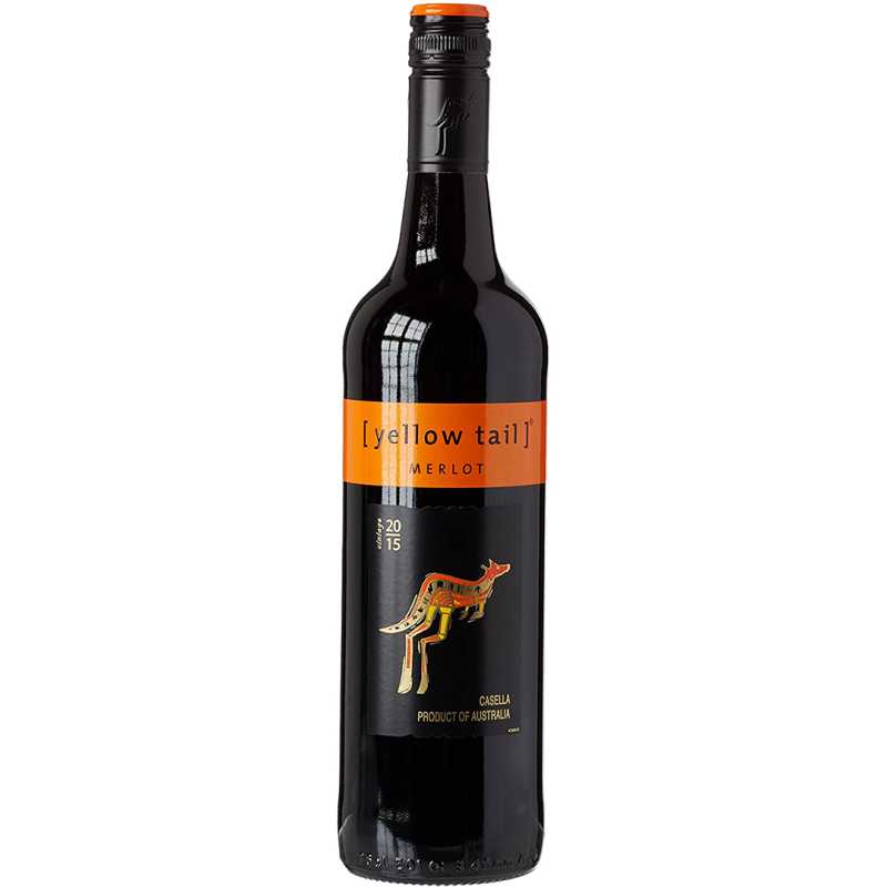 Yellow Tail Merlot Czerwone Wytrawne Wino 0,75L 13%.jpg