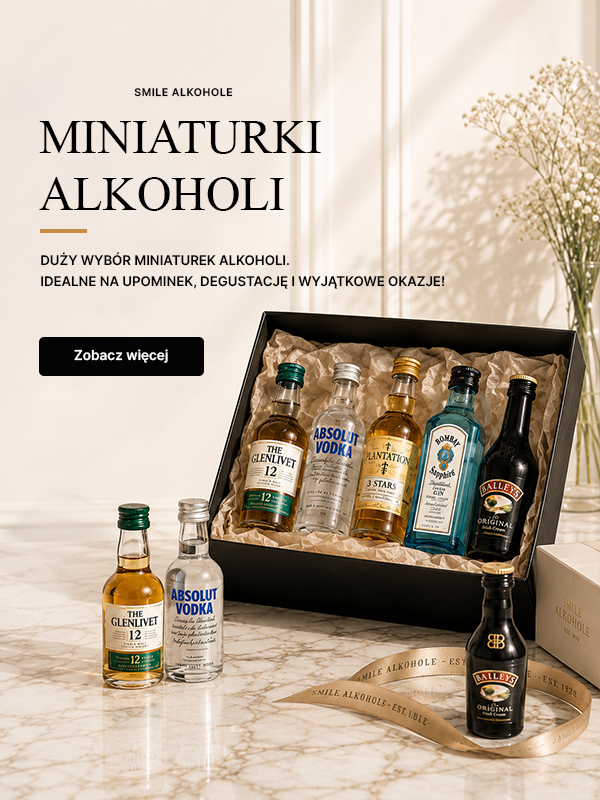 Miniaturki Alkoholi - Brandy, Whisky, Gin, Wódka... Smile Shop Alkohole