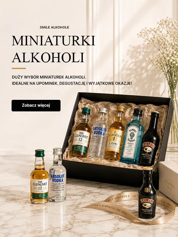 Miniaturki Alkoholi - Brandy, Whisky, Gin, Wódka... Smile Shop Alkohole